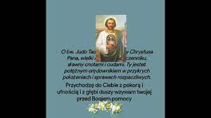 Modlitwa do św. Tadeusza Judy w ciężkim strapieniu - YouTube