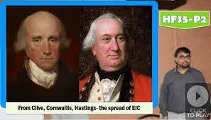 Governor Generals of East India Company-Cornwallis, Clive