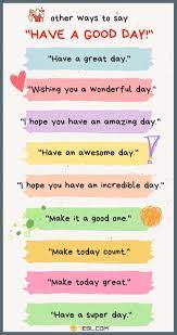 other ways to say have a good day