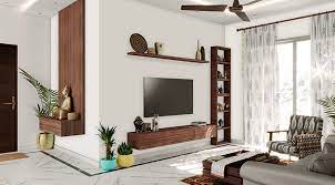 White Living Room With Deep Brown Furniture