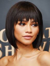 Oblong face shapes are a perfect match for blunt bangs. 28 Short Hair With Bangs Hairstyles To Try
