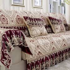 European Lace Linen Jacquard Sofa