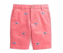 Details About Vineyard Vines Shorts Boys Classic Fit Whale Embroidered Red Breaker Short 16e