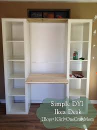 bookshelves diy desk wall unit