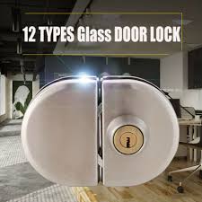 glass door lock durable stainless steel