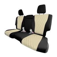 Fh Group Neoprene Custom Fit Seat Covers For 2016 2022 Honda Pilot 26 5 In X 17 In X 1 In 2nd Row Set Beige