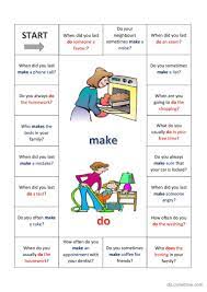 speaking activity using the verbs do