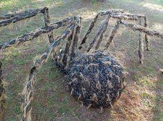 What did you use for the body itself and how did you connect the two together so that it was up off the ground? 100 Halloween Spider Props Ideas In 2020 Halloween Spider Halloween Halloween Props