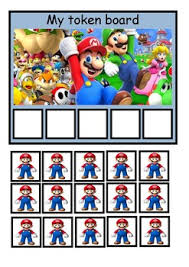 Token Board Asd Mario Reward Chart