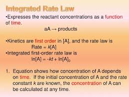 Ppt Integrated Rate Law Powerpoint