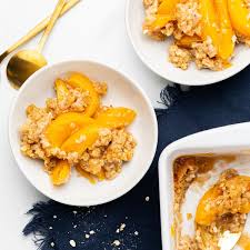 peach crisp with canned peaches all