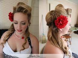 victory rolls hair style stylist