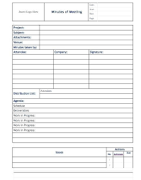 Best Meeting Minutes Templates For Professionals Smarter Basic