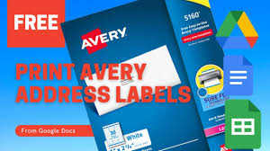 free avery address labels from google