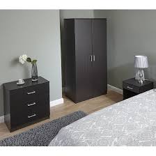 Create the perfect bedroom oasis with furniture from overstock. Almandite Trio Bedroom Furniture Set In Espresso 229 95 Go Furniture Co Uk