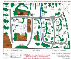 Cleone Campground Map Of Sites