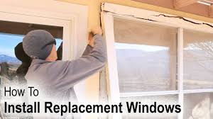 how to install a replacement window on