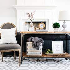 3 ways to style a sofa table