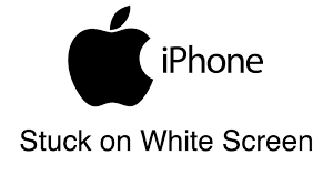 iphone stuck on white screen and how to