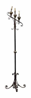 Wrought Iron Candle Floor Lamp Olde