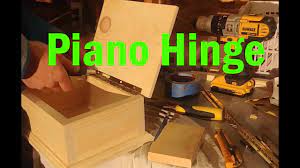 how to set a piano hinge in a wood box