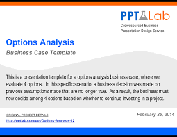 Options Analysis Business Case Powerpoint