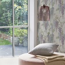 laura ashley wisteria garden wallpaper