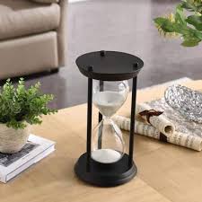 Black Grand Decorative Hourglass 11094
