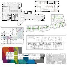 10 office floor plans divided up in