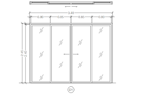 Four Panel Glass Door Design In Detail
