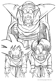 Your favorite characters in many transformations. Dragon Ball Z Color Page Coloring Pages For Kids Cartoon Coloring Home