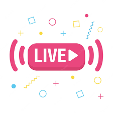 Premium Vector | Live streaming icon button for broadcasting livestream or online  stream template for tv online
