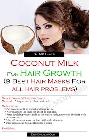 coconut milk for hair growth dr md health