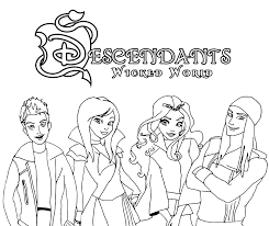 Dizzy from descendants 2 coloring page. Descendants Coloring Pages Coloring Home