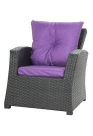 Cushion For Chair Seat And Back Purple