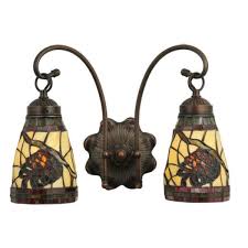 Light Stained Glass Wall Sconce