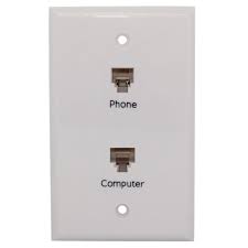 Network And Phone Wall Plate
