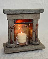 Table Top Fireplace Candle Holder