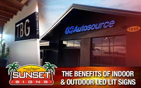 outdoor led lit signs