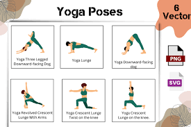 yoga poses svg graphic by ambara studio