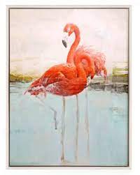 Wading Flamingo Wall Art Tide Table