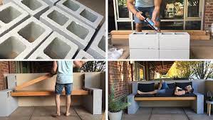 Diy Concrete Block Bench