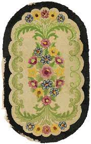 antique fl american hooked rug 74346