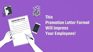 get the best promotion letter format