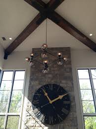 Clock Above Fireplace Design Ideas