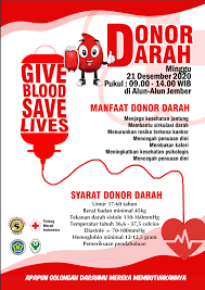 Pamflet donor darah tsa (a4). Poster Donor Darah Cdr Sketsa