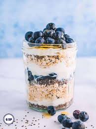 blueberry chia seed overnight oats