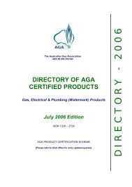 Directory Of Aga Certified S Gas