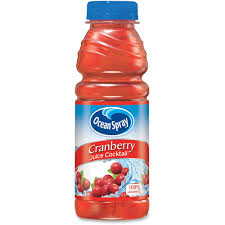 ocean spray cranberry juice plastic