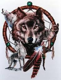 Native American Indian Wolf Dream Catcher Adult Unisex Short Sleeve T Shirt 12274